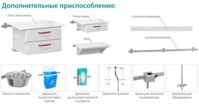 Штатив медицинский настенный ШМН-1 арт. Md25935